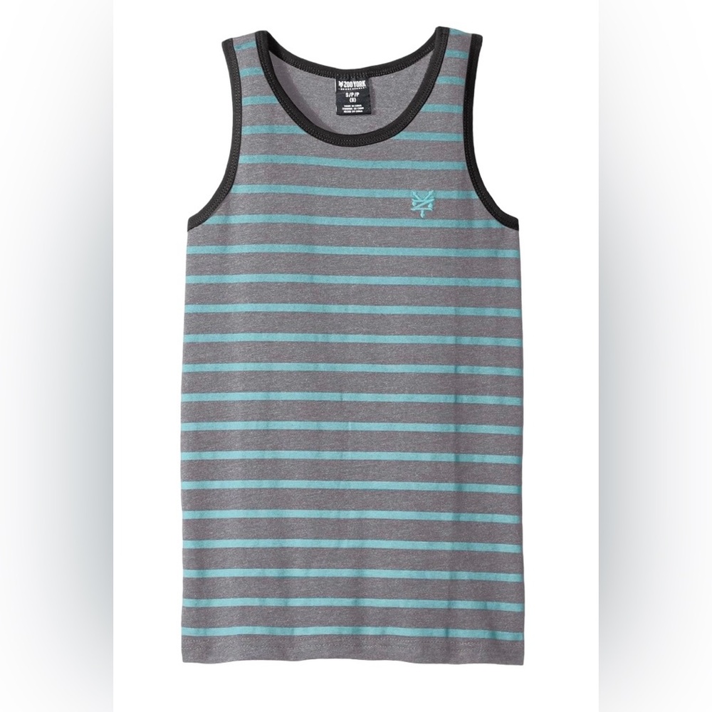 Zoo York Gradient Striped Gray & Blue Skater Tank Top